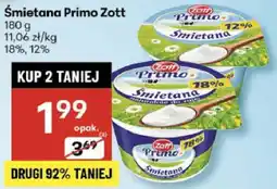 Delikatesy Centrum Śmietana Primo Zott 12%, 18% oferta