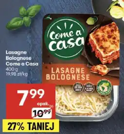 Delikatesy Centrum Danie gotowe Lasagne Bolognese Come a Casa oferta