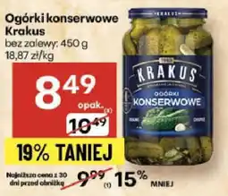 Delikatesy Centrum Ogórki konserwowe Krakus oferta