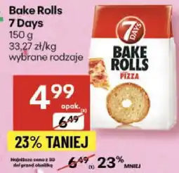 Delikatesy Centrum Bake rolls 7 Days pizza oferta