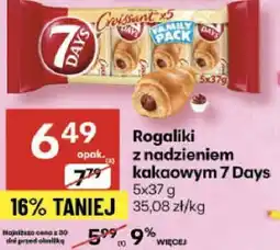 Delikatesy Centrum Rogaliki z nadzieniem kakaowym 7 Days oferta