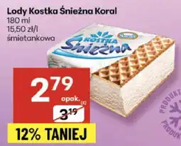 Delikatesy Centrum Lody Kostka Śnieżna Koral śmietankowa oferta