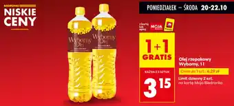 Biedronka Olej rzepakowy Wyborny oferta