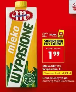 Biedronka Mleko 2% Mlekovita Wypasione oferta