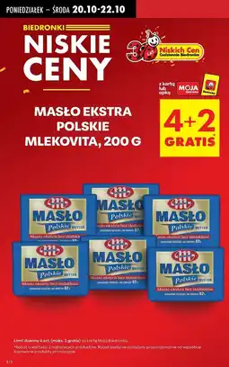 Biedronka Masło ekstra Mlekovita Polskie oferta