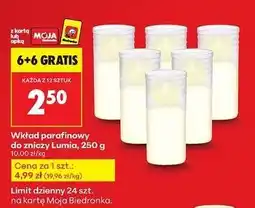 Biedronka Wkład parafinowy 250 g 75 h Lumia oferta