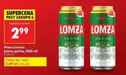 Biedronka Piwo Łomża Jasne (Dawniej Export) oferta