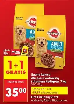 Biedronka Karma dla psa z wołowiną Pedigree Vital oferta
