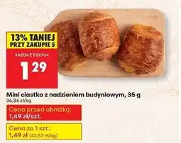 Biedronka Mini ciastko z nadzieniem budyniowym oferta