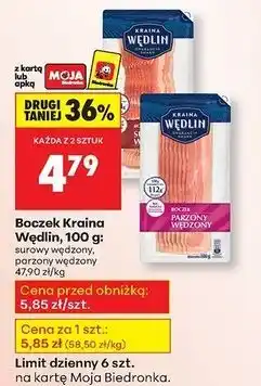 Biedronka Boczek parzony Kraina Wędlin oferta