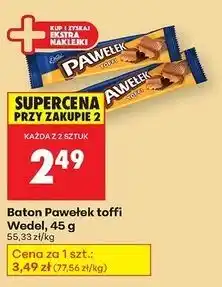 Biedronka Baton toffi E. Wedel Pawełek oferta