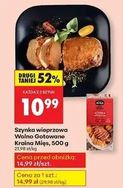 Biedronka Szynka wieprzowa wolno gotowana Kraina Mięs oferta