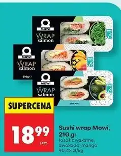 Biedronka Wrapy z łososiem mango Mowi oferta