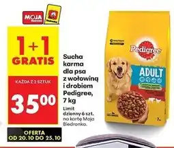 Biedronka Karma dla psa sucha z wołowiną i drobiem Pedigree Vital oferta