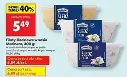 Biedronka Filety śledziowe w sosie koperkowym Marinero oferta