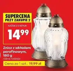 Biedronka Znicz z wkładem parafinowym 180 g oferta