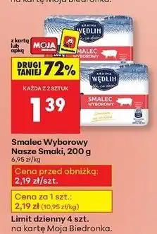 Biedronka Smalec wyborowy Kraina Wędlin oferta