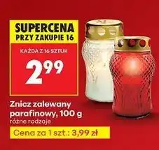 Biedronka Znicz zalewany parafinowy 100 g oferta