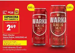 Biedronka Piwo Warka oferta