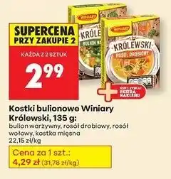 Biedronka Bulion warzywny Winiary Królewski oferta