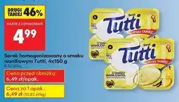 Biedronka Serek wanilia Tutti oferta