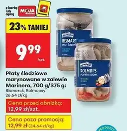 Biedronka Filety śledziowe w zalecie octowej rolmopsy Marinero oferta