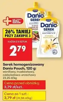 Biedronka Serek czekoladowo-orzechowy Danone Danio oferta