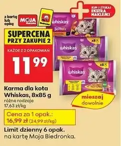 Biedronka Karma dla kota kolekcja wiejskich smaków Whiskas Tasty Mix oferta