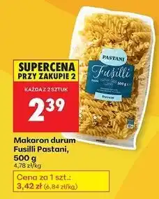 Biedronka Makaron fusilli Pastani oferta