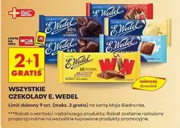 Biedronka Czekolada mleczna z wafelkami peanut butter E. Wedel Ww oferta