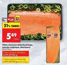 Biedronka Filet z łososia atlantyckiego Marinero oferta