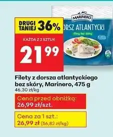 Biedronka Dorsz atlantycki filet bez skóry Marinero oferta