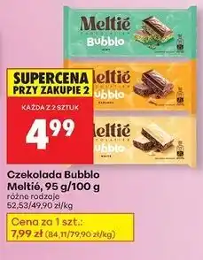 Biedronka Czekolada bubblo mięta Meltie oferta