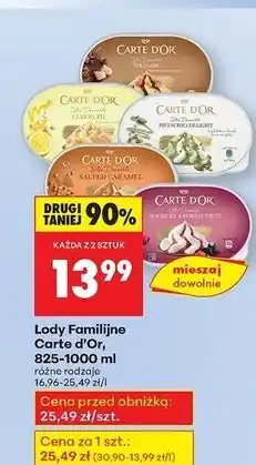 Biedronka Lody yoghurt & forest fruit Algida Carte D'or Les Desserts oferta