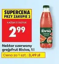 Biedronka Nektar czerwony grejpfrut Riviva oferta