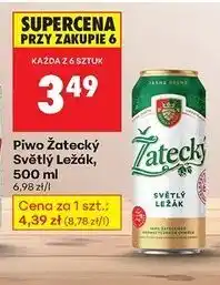 Biedronka Piwo Zatecky Svetly Lezak oferta