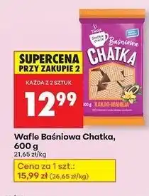 Biedronka Wafle baśniowa chatka kakao-wanilia Twoje Słodkie Chwile oferta