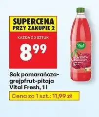 Biedronka Sok pomarańcza-grejpfrut-pitaja Vital Fresh oferta