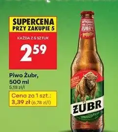 Biedronka Piwo Żubr 1768 oferta