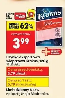 Biedronka Szynka konserwowa Krakus Animex oferta