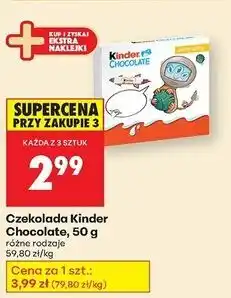 Biedronka Czekoladki Kinder Chocolate oferta