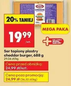 Biedronka Ser cheddar plastry Mlekovita oferta