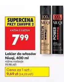 Biedronka Lakier do włosów power Niuqi oferta