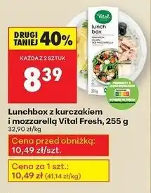 Biedronka Lunchbox z mozzarellą i kurczakiem Vital Fresh oferta