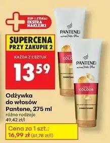 Biedronka Balsam do włosów lively colour Pantene Pro-V oferta