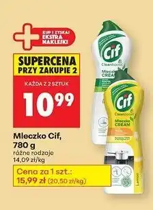 Biedronka Mleczko do czyszczenia z mikrokryształkami original Cif Cream oferta