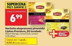 Biedronka Herbata brzoskwinia i mango Lipton Fruit Infusion oferta
