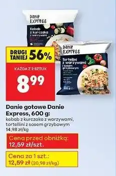 Biedronka Tortellini z warzywami i sosem grzybowym Danie Express oferta