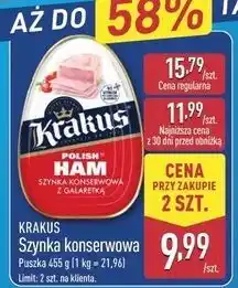 ALDI Szynka konserwowa Krakus Animex oferta