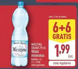 ALDI Woda lekko gazowana Muszyna Skarb Życia oferta